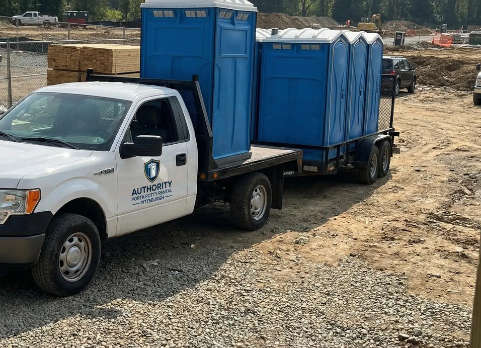 Authority Porta Potty Rental Pittsburgh Delivery Truck